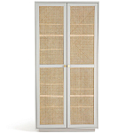 Шкаф с двумя дверцами из плетеного ротанга Tomio Wicker Furniture варинант исполнения - 1 | Loft Concept в Тюмени