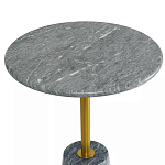 Кофейный столик круглый из мрамора серый Reliable Foundation варинант исполнения - 3 | Loft Concept в Тюмени