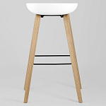 Барный стул на ножках из натурального дерева Boras White варинант исполнения - 4 | Loft Concept в Тюмени