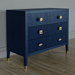 Бельевой Комод с 4 ящиками Elsa Dreams Blue варинант исполнения - 1 | Loft Concept в Тюмени