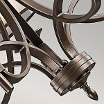 Люстра с белыми тканевыми абажурами в прозрачных стеклянных цилиндрах Kichler варинант исполнения - 20 | Loft Concept в Тюмени