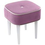 Квадратный мягкий пуф на белых ножках Winton Pouf Square варинант исполнения - 5 | Loft Concept в Тюмени