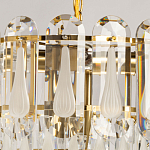 Люстра многоярусная с овальными прозрачными подвесками 36 см Harmonica варинант исполнения - 6 | Loft Concept в Тюмени