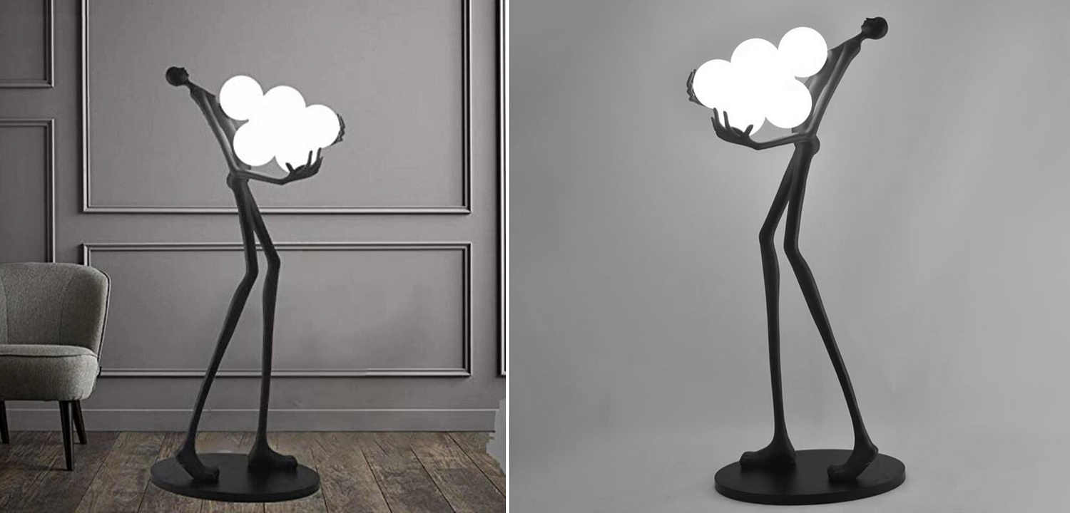 Торшер Man carries light Six Balls Торшер Man carries light Six Balls - Loft-Concept в Тюмени
