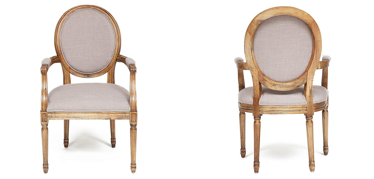 Стул French armchair Provence gray Стул French armchair Provence gray - Loft-Concept в Тюмени