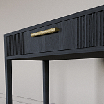 Элегантная Консоль Primo с выдвижным ящиком Черный дуб варинант исполнения - 4 | Loft Concept в Тюмени