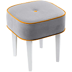 Квадратный мягкий пуф на белых ножках Winton Pouf Square варинант исполнения - 11 | Loft Concept в Тюмени