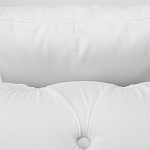 Кресло низкое с мягкой обивкой из велюра на 4-х ножках из массива березы Sophie Armchair white варинант исполнения - 4 | Loft Concept в Тюмени