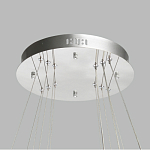 Люстра с тремя кольцами цвета хром и прозрачными хрустальными шарами по периметру Sacramento Transparent Balls Chandelier варинант исполнения - 11 | Loft Concept в Тюмени