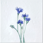 Плитка с узором Васильки варинант исполнения - 2 | Loft Concept в Тюмени