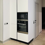 Угловой кухонный гарнитур Жемчужный белый Серый Clarke Kitchen Set White Grey варинант исполнения - 2 | Loft Concept в Тюмени