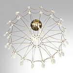 Люстра подвесная из металла с хрустальными прозрачными подвесками Quasar 81 варинант исполнения - 5 | Loft Concept в Тюмени