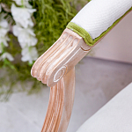 Стул с подлокотниками золотистый из бука с изображением птиц и цветов Blooming Birds 2 варинант исполнения - 2 | Loft Concept в Тюмени