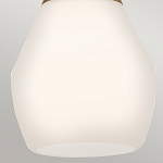 Подвесной светильник каплевидной формы с комбинированным плафоном из стали и белого матового стекла Kichler варинант исполнения - 13 | Loft Concept в Тюмени