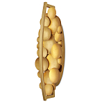 Бра светодиодное из многослойных золотых дисков Metal Disc Chandelier варинант исполнения - 4 | Loft Concept в Тюмени