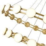 Люстра двухъярусная с круглыми светодиодными источниками света Maxine Light варинант исполнения - 8 | Loft Concept в Тюмени