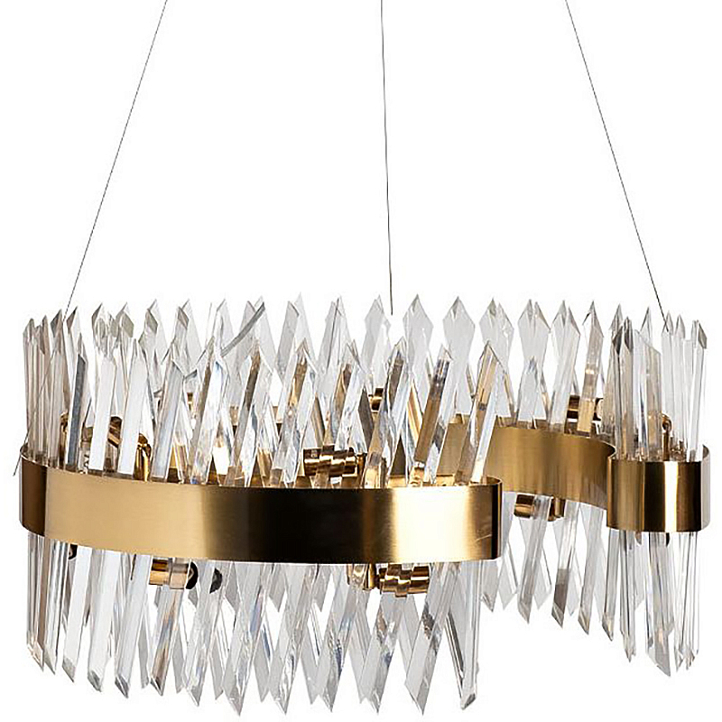 Люстра стеклянная Chantal латунь 60 см Латунь в Тюмени | Loft Concept 