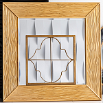 Зеркало квадратное в фактурной раме Pattern варинант исполнения - 1 | Loft Concept в Тюмени