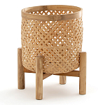Кашпо на ножках из бамбука Bamboo Decor варинант исполнения - 1 | Loft Concept в Тюмени