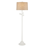 Торшер с белым каркасом и тканевыми абажуром Natural Stems варинант исполнения - 2 | Loft Concept в Тюмени