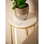 Столик дизайнерский Beige marble варинант исполнения - 5 | Loft Concept в Тюмени