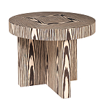Столик журнальный круглый с полосатым узором Zebroids варинант исполнения - 1 | Loft Concept в Тюмени