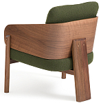 Кресло с каркасом из массива ореха Gallin Chair Green варинант исполнения - 4 | Loft Concept в Тюмени