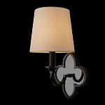 Бра с белым текстильным абажуром и фигурным основанием с зеркальной вставкой Vitorino варинант исполнения - 9 | Loft Concept в Тюмени