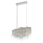 Люстра подвесная с металлическими цепочками и изогнутыми металлическими дугами 72 см Atlantis Chain варинант исполнения - 4 | Loft Concept в Тюмени