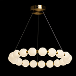 Люстра круглая с матовыми белыми шарами PEARLS Suspension варинант исполнения - 3 | Loft Concept в Тюмени