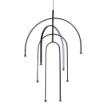 Люстра подвесная с дугообразными изогнутыми элементами Luke Lampco Tracer Lamp варинант исполнения - 1 | Loft Concept в Тюмени