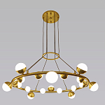 Люстра подвесная светодиодная с плафонами в форме шара Italian Globe Cedar Moss Light варинант исполнения - 4 | Loft Concept в Тюмени