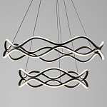 Люстра подвесная с волнообразным черным каркасом Black Tsunami варинант исполнения - 1 | Loft Concept в Тюмени