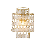 Бра с декором из натуральной морской ракушки Iridescent Light варинант исполнения - 1 | Loft Concept в Тюмени