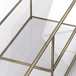 ТВ-тумба из стекла и металла Tingey Metal Glass TV Stand варинант исполнения - 3 | Loft Concept в Тюмени