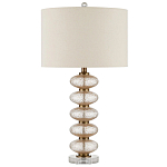 Настольная лампа с фактурным стеклянным корпусом Glamorous Pommel варинант исполнения - 3 | Loft Concept в Тюмени