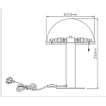 Настольная лампа c абажуром в форме купола из натурального камня  Heavenly Harmony варинант исполнения - 7 | Loft Concept в Тюмени