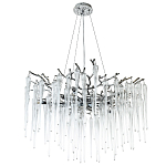 Люстра с хрустальными подвесками Frozen Drops Chandelier Chrome 10 варинант исполнения - 2 | Loft Concept в Тюмени