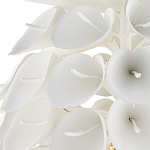 Люстра белая каплевидной формы из цветков лилии White Natural Lines варинант исполнения - 2 | Loft Concept в Тюмени
