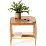 Приставной стол из массива дуба Reyer Side Table варинант исполнения - 4 | Loft Concept в Тюмени