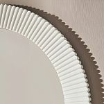 Зеркало в круглой фактурной раме Mirror Modern Texture белое варинант исполнения - 4 | Loft Concept в Тюмени