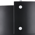 Потолочный светильник круглый светодиодный Semicircular White Panels чёрный варинант исполнения - 1 | Loft Concept в Тюмени