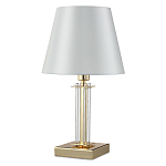 Настольная лампа с белым тканевым абажуром в форме конуса Laurent варинант исполнения - 5 | Loft Concept в Тюмени