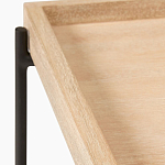 Консоль деревянной столешницей и полкой Wooden Table Top and Shelf варинант исполнения - 2 | Loft Concept в Тюмени