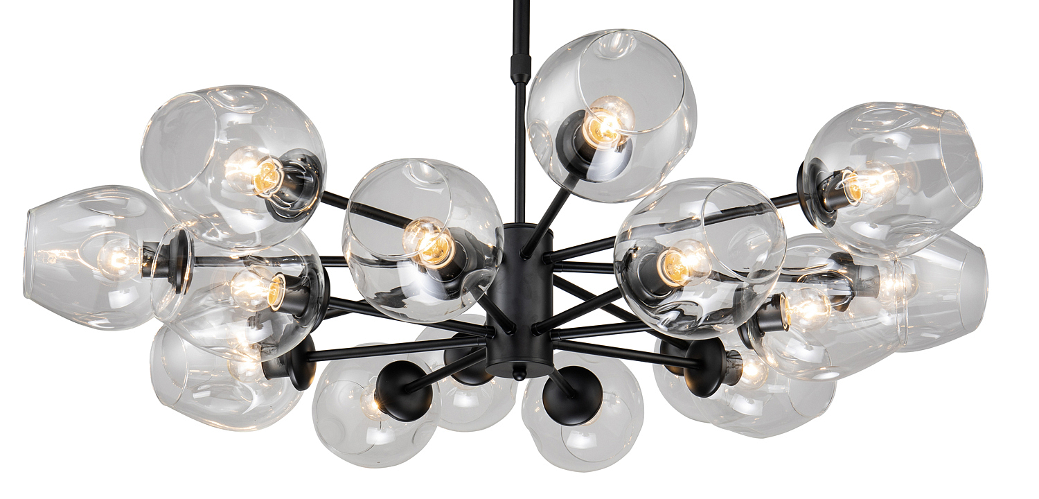 Люстра Branching Bubble Chandelier black 16 Люстра Branching Bubble Chandelier black 16 - Loft-Concept в Тюмени