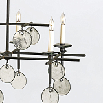 Люстра подвесная с 8-ю лампами и стеклянными круглыми подвесками Currey & Company варинант исполнения - 5 | Loft Concept в Тюмени