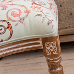 Стул из массива бука светло-зеленый с растительным орнаментом Raffael Angel Green Chair варинант исполнения - 5 | Loft Concept в Тюмени