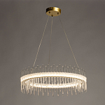 Люстра круглая с прозрачными стеклянными трубками 51 см Nembus варинант исполнения - 3 | Loft Concept в Тюмени