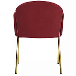 Стул бордовый на золотистых ножках Burgundy Chair варинант исполнения - 4 | Loft Concept в Тюмени