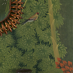 Обои ручная роспись Malwa Original colourway on Olive tobacco варинант исполнения - 3 | Loft Concept в Тюмени